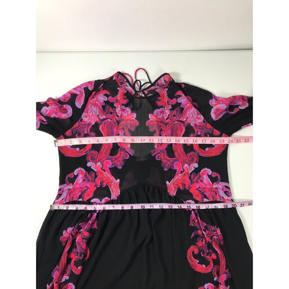 Intimately Free People Symphony Scroll Print Bell Sleeve Slip Dress - Picture 9 of 10